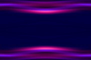 Dark abstract background with neon ultraviolet lines, waves. Light neon effect. Laser light show, energy waves.