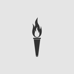 Torch icon flat