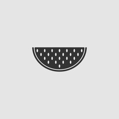 Watermelon icon flat