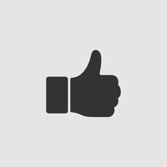 Hand Thumb Up icon flat
