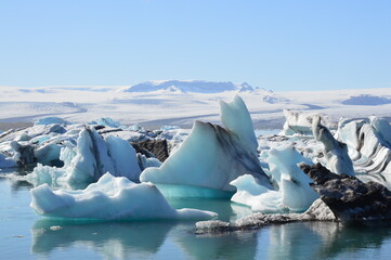 Jökulsárlón - glacial lake on Iceland
