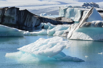 Jökulsárlón - glacial lake on Iceland