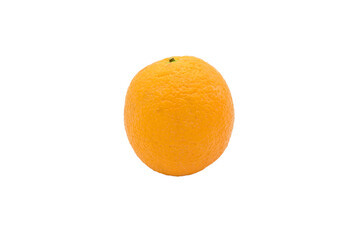 Isolated whole orange on a white background without a shadow