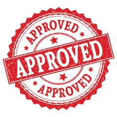 APPROVED red round stamp.
