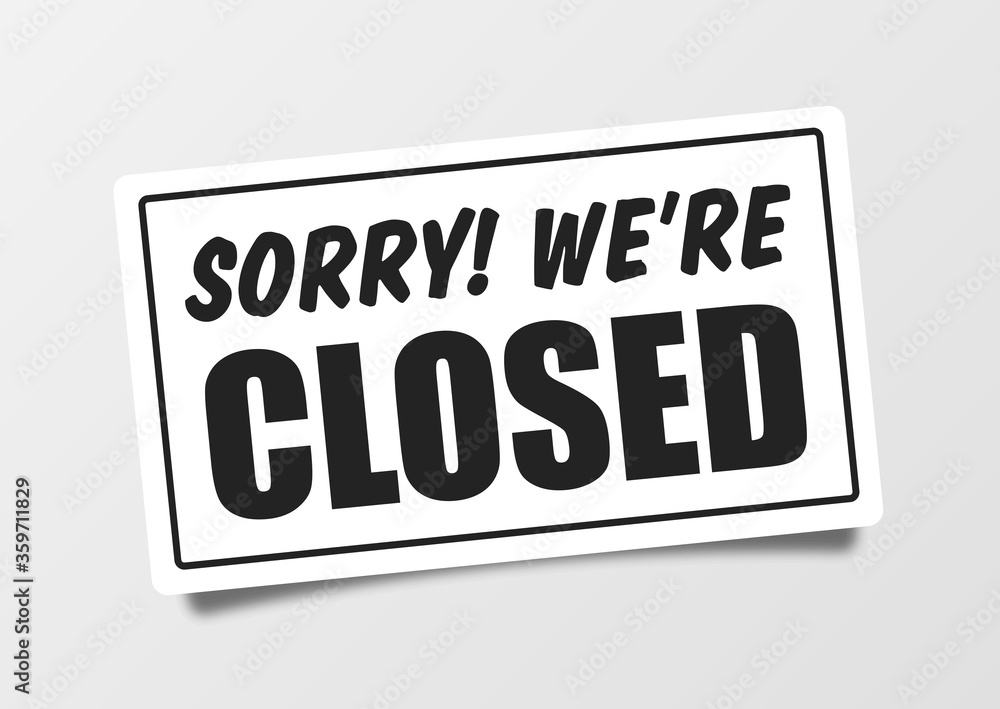 Poster come in we're open or closed in signboard with a rope on transparent background. vector