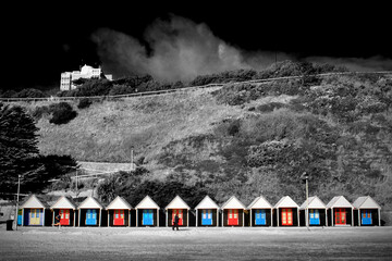 Bournemouth Beach Huts Dorset England
