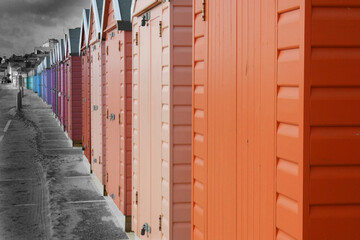 Bournemouth Beach Huts Dorset England