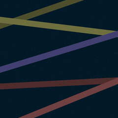 Fototapeta premium Granatowy kolor Przecinające się linie kolorowa ilustracja w stylu generativeart