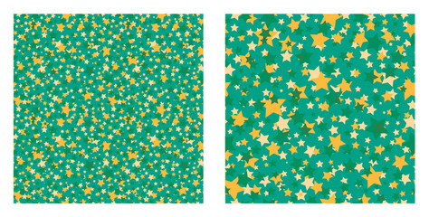 pattern of star use to be background, seamless background with colorful stars