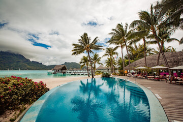 beautiful view upon tropical island