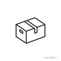 Box icon, design inspiration vector template for interface and any purpose. Line style. EPS 10.