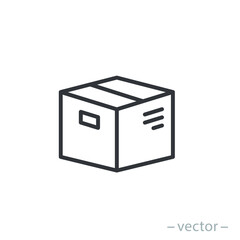 Box icon, design inspiration vector template for interface and any purpose. Line style. EPS 10.