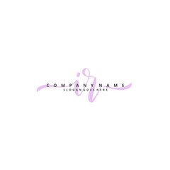 I R IR Initial handwriting and signature logo design with circle. Beautiful design handwritten logo for fashion, team, wedding, luxury logo.