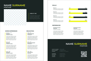 CV resume design template