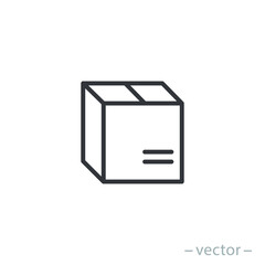 Box icon, design inspiration vector template for interface and any purpose. Line style. EPS 10.