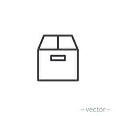 Box icon, design inspiration vector template for interface and any purpose. Line style. EPS 10.
