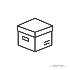 Box icon, design inspiration vector template for interface and any purpose. Line style. EPS 10.