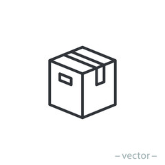 Box icon, design inspiration vector template for interface and any purpose. Line style. EPS 10.