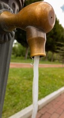 water fountain in the middle of the road