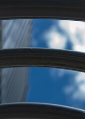 steel ring to hold the bike and sky