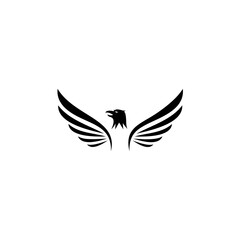 eagle symbol illustration, Icon design on white background.