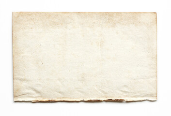 old parchment isolated on white