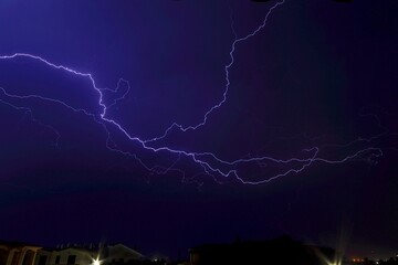 lightning in the sky