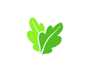Green leaf ecology nature element vector icon. EPS 10.