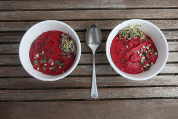 beet cream soup