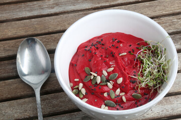 beet cream soup
