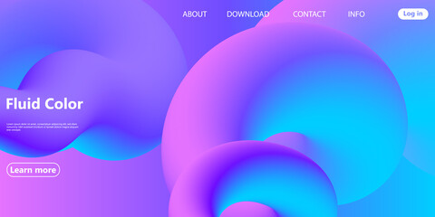 Fluid Colors. Liquid Shape. Ink Splash. Vector.