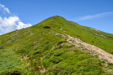 One of the highest peaks of the Ukrainian Carpathians is Mount Turkul, located on the Chornohora ridge. At the foot of the mountain is Nesamovyte Lake