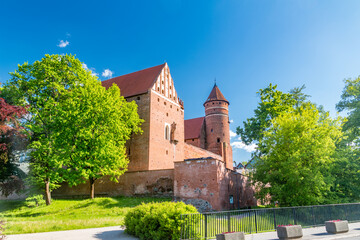 Gothic castle of Warmian Bishops in Olsztyn.