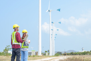 Engineers of wind turbine control projects and production. / Engineers of Wind Turbine