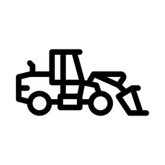 road repair machine icon vector. road repair machine sign. isolated contour symbol illustration