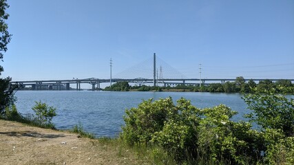 Samuel de Champlain bridge in Montreal, Quebec, Canada