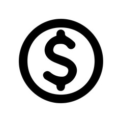 Illustration vector graphic of dolar money icon - obrazy, fototapety, plakaty