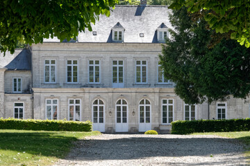 Fototapeta na wymiar Château de Bermicourt dans le Pas-de-Calais - France