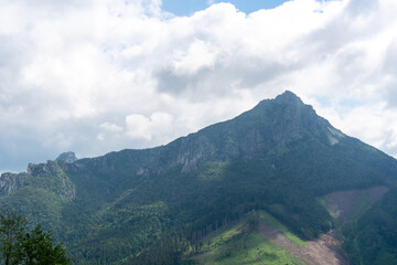 Fototapeta premium Velky Rozsutec (1,609.7 m; 5,281.17 ft) is a mountain situated in the Mala Fatra mountain range in the Zilina Region, Slovakia.