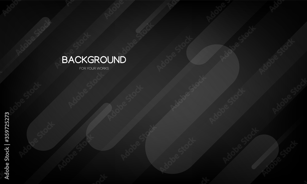 Aufkleber abstract background vector illustration. gradient grey with dynamic geometric shapes composition.