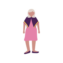 Grandmother avatar old woman vector design