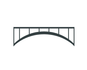 Bridge icon.  Bridge illustration. 