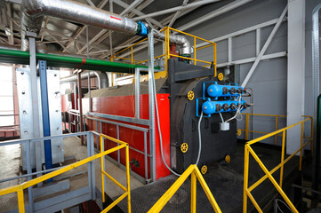 Steam generation vessel, part of the boiler-house using wood chip as biofuel