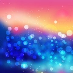Amazing colorful bokeh abstract background