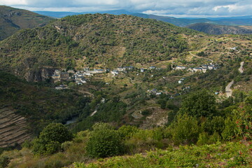 Fototapeta na wymiar View of O Bolo,Province Ourense from Miradoiro de Cambela in Galicia,Spain,Europe 