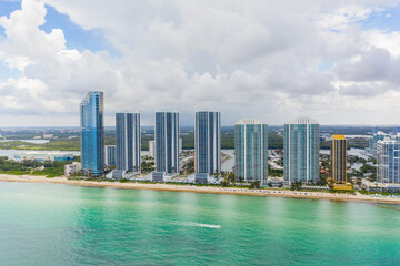 Aerial photo Sunny Isles Beach Florida USA