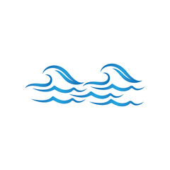 Naklejka premium Water wave icon vector