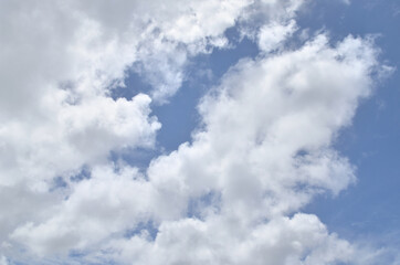 Blue sky with a clound.