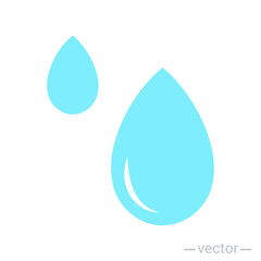 water drop icon symbol sign, logo template, vector, eps 10