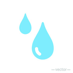 water drop icon symbol sign, logo template, vector, eps 10